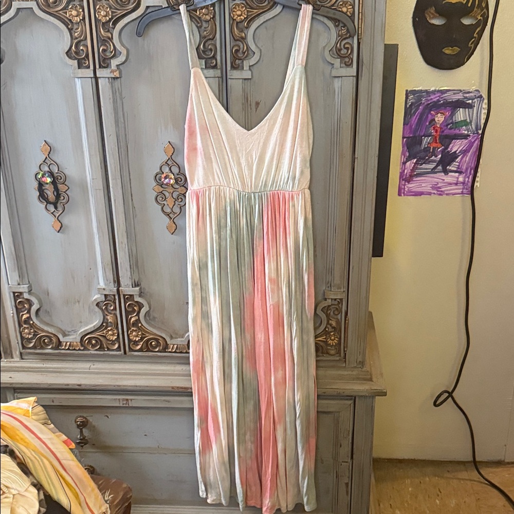 Elegant Multicolor Maxi Dress